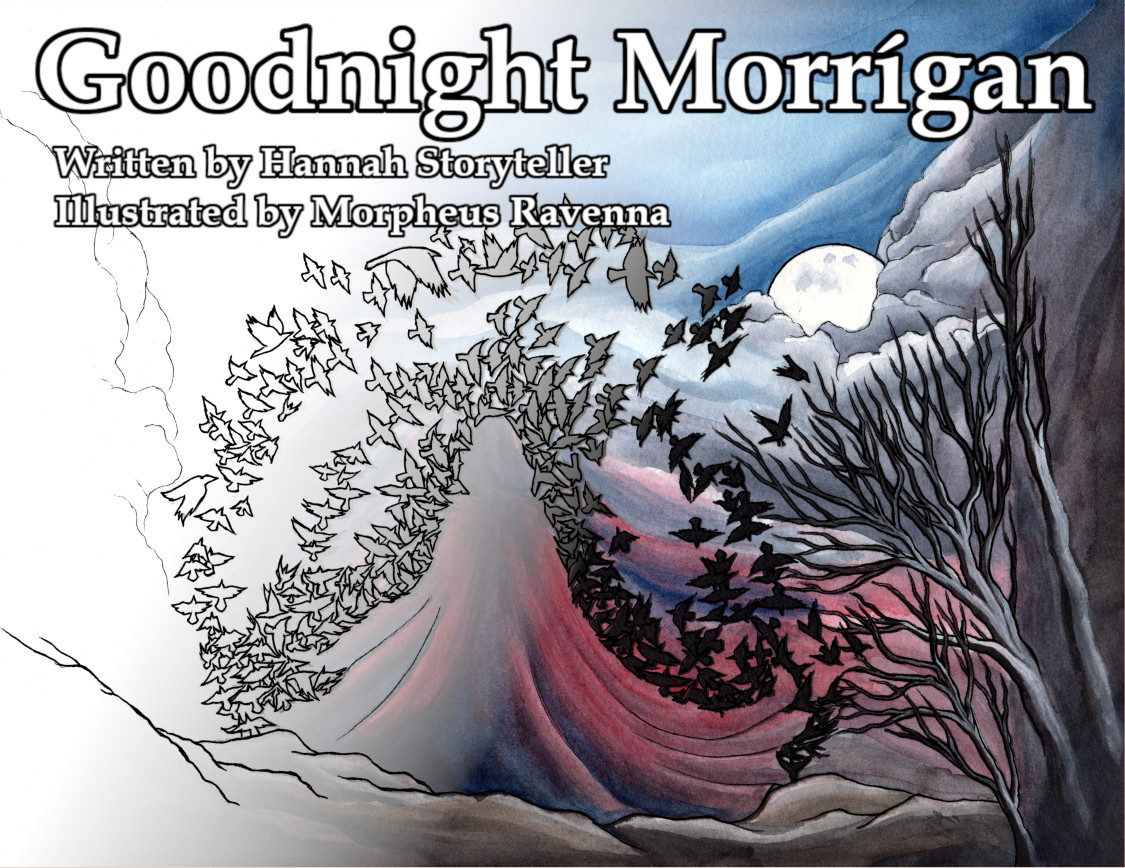 Goodnight Morrigan coloring book cover